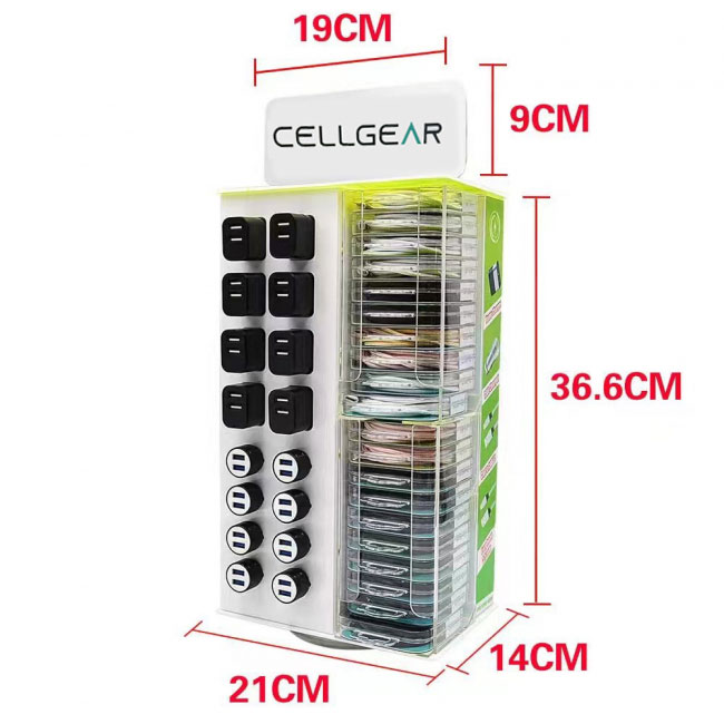 CellGear Cable/Charger Display - USB  (72 PCS)