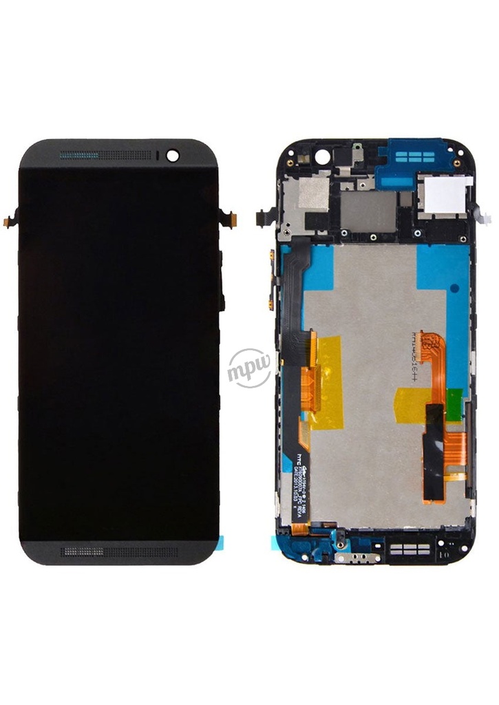 HTC One M8 LCD Assembly w/Frame - Black
