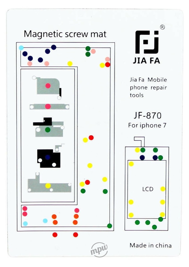 JIAFA iPhone 7 Magnetic Screw Mat