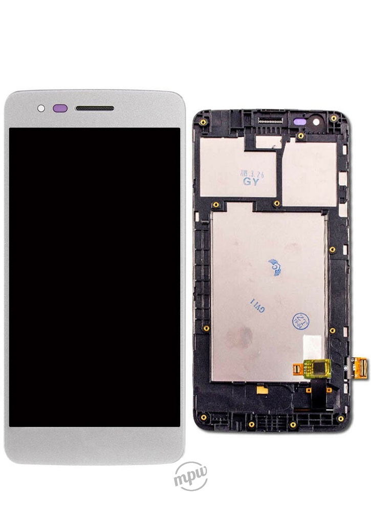 LG K8 (2017) / Aristo LCD Assembly w/Frame (US) - Silver