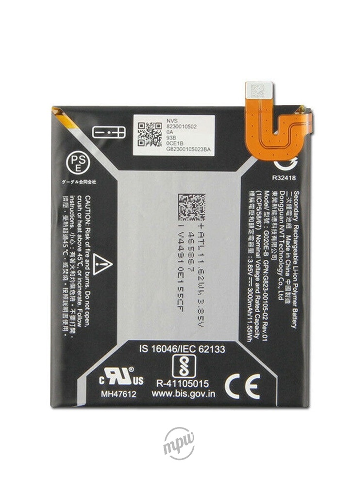 Replacement Battery for Google Pixel 3a (G020E-B)