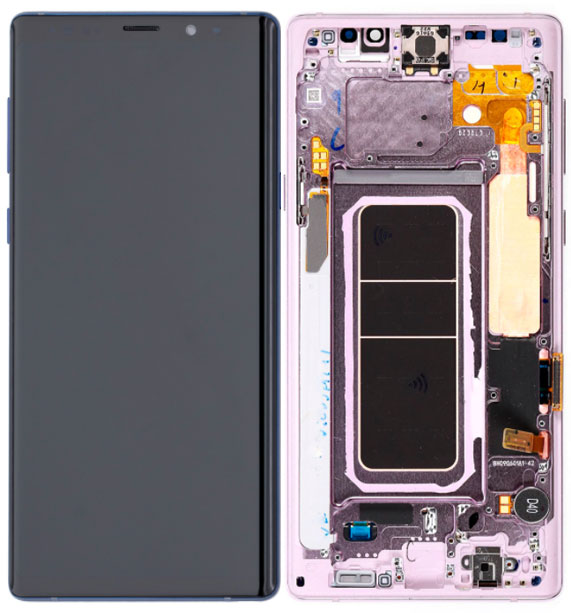 Samsung Note 9 LCD Replacement W/Frame - Purple