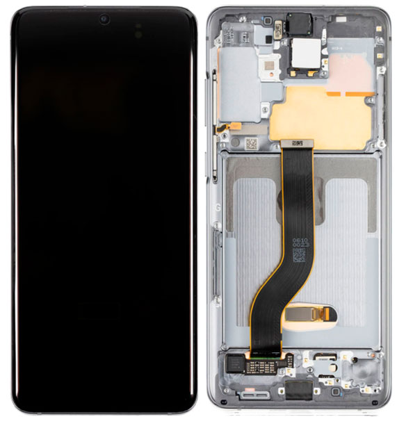 Samsung S20 Plus LCD Replacement W/Frame - Grey