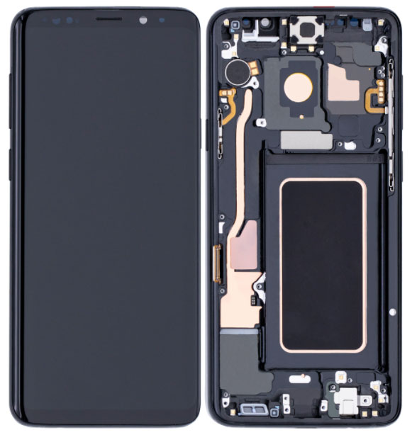 Samsung S9 LCD Replacement W/Frame - Black