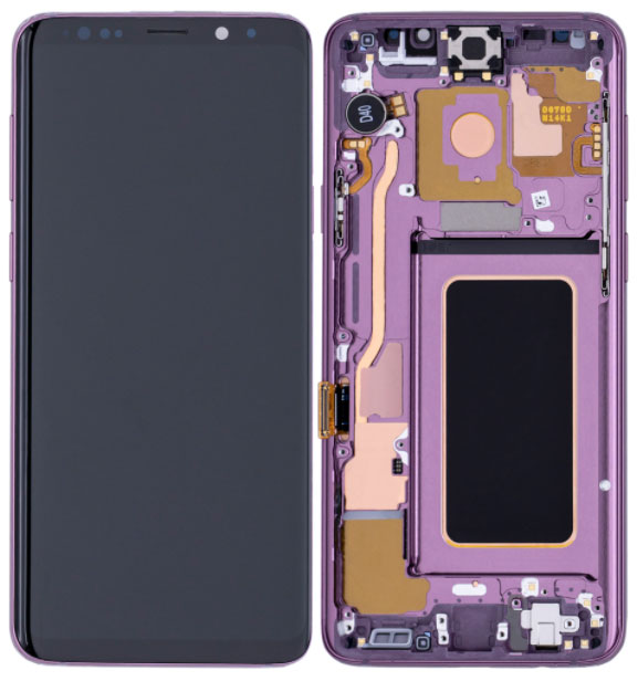 Samsung S9 LCD Replacement W/Frame - Purple