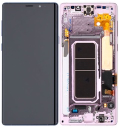 [01801420] Samsung Note 9 LCD Replacement W/Frame - Purple