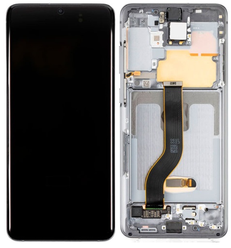 [01801197] Samsung S20 Plus LCD Replacement W/Frame - Grey