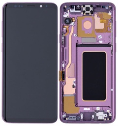 [10801110] Samsung S9 LCD Replacement W/Frame - Purple