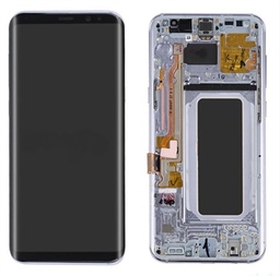[s9p lcd w/frame silver] Samsung S9 Plus LCD Replacement W/Frame - Silver