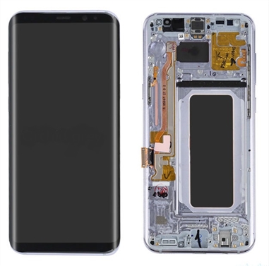 [s9p lcd w/frame silver] Samsung S9 Plus LCD Replacement W/Frame - Silver