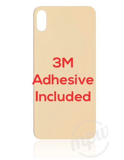 [*Z6f] iPhone XS Back (Big Hole) - Gold